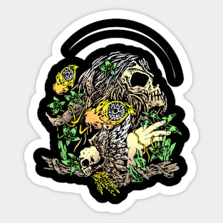 Indian Skull Sticker